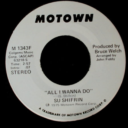 Su Shifrin - All I Wanna Do / All I Wanna Do side A