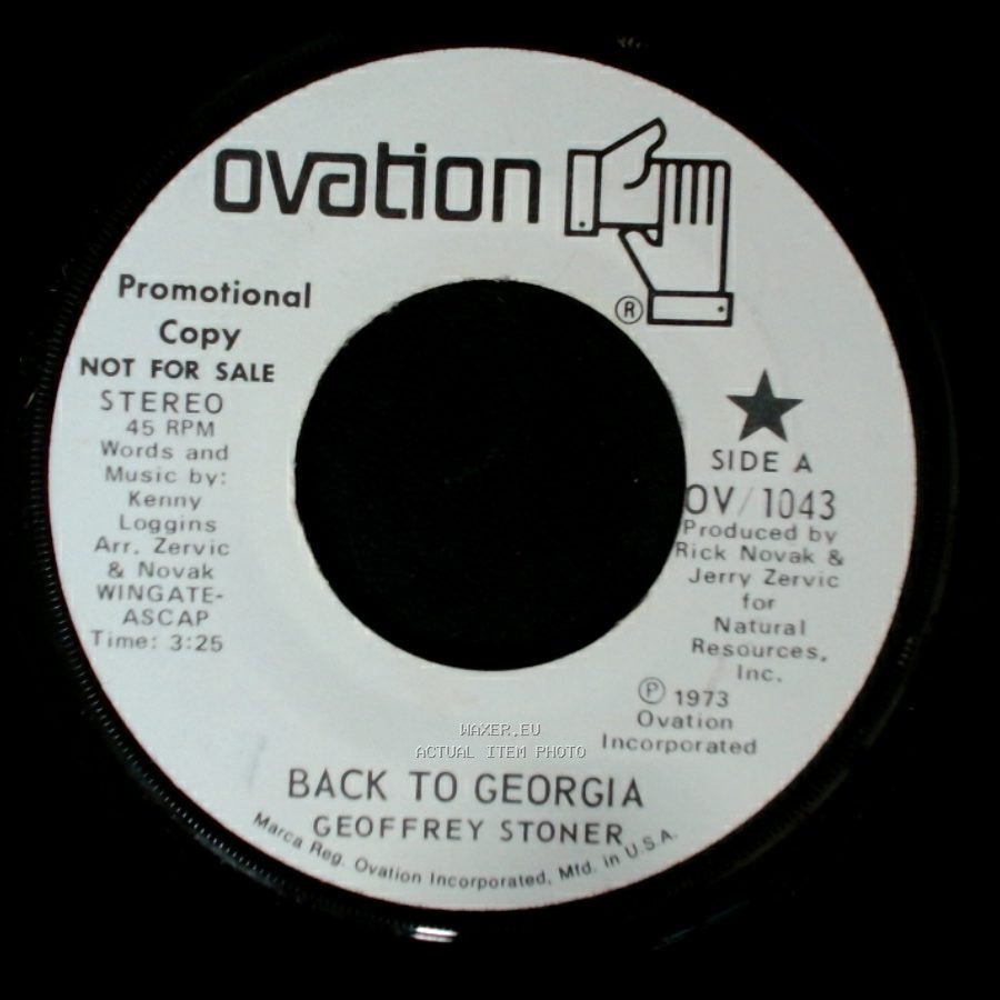 Geoffrey Stoner - Back To Georgia / Back To Georgia side A