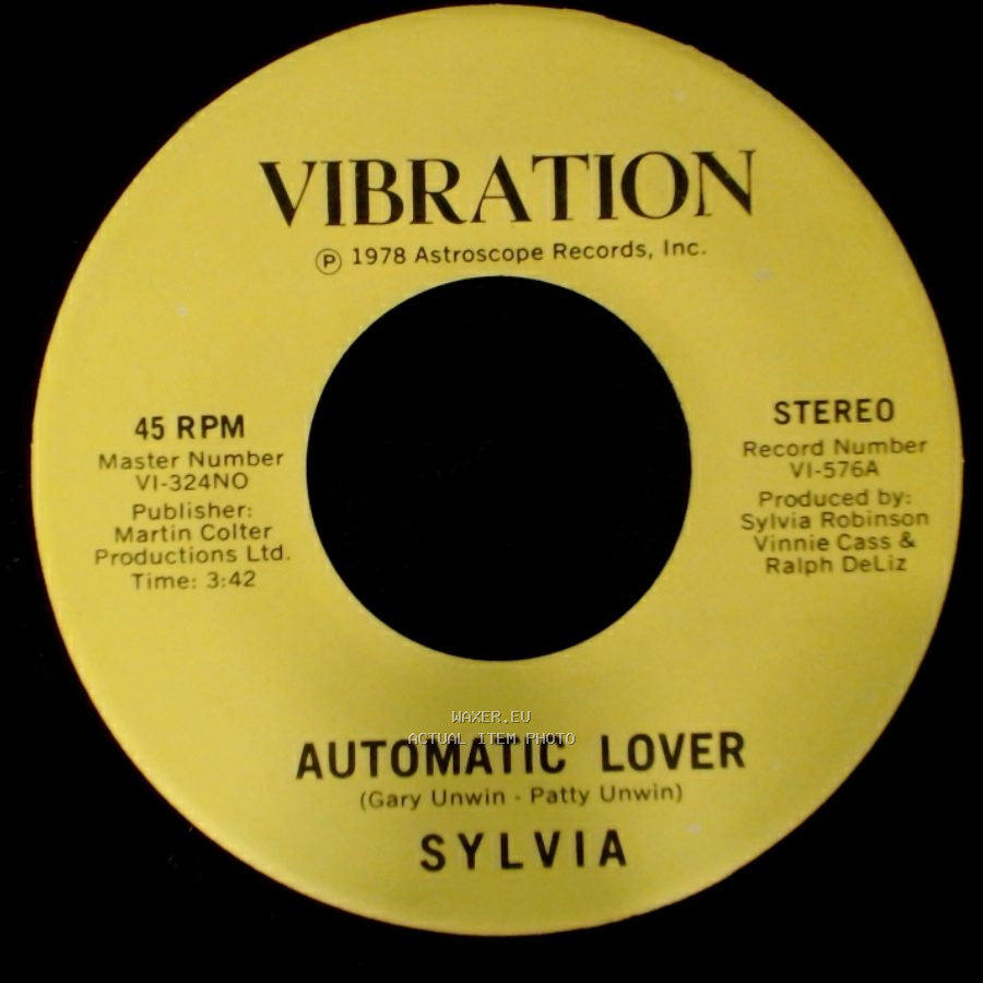 Sylvia - Stop Boy / Automatic Lover side A