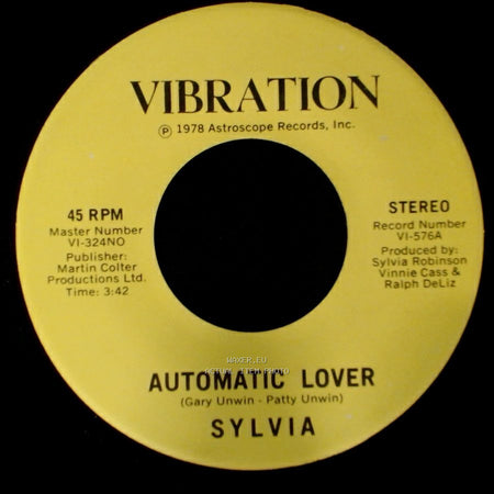 Sylvia - Stop Boy / Automatic Lover side A
