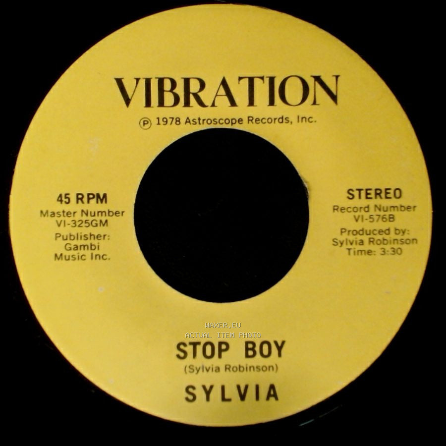 Sylvia - Stop Boy / Automatic Lover side B