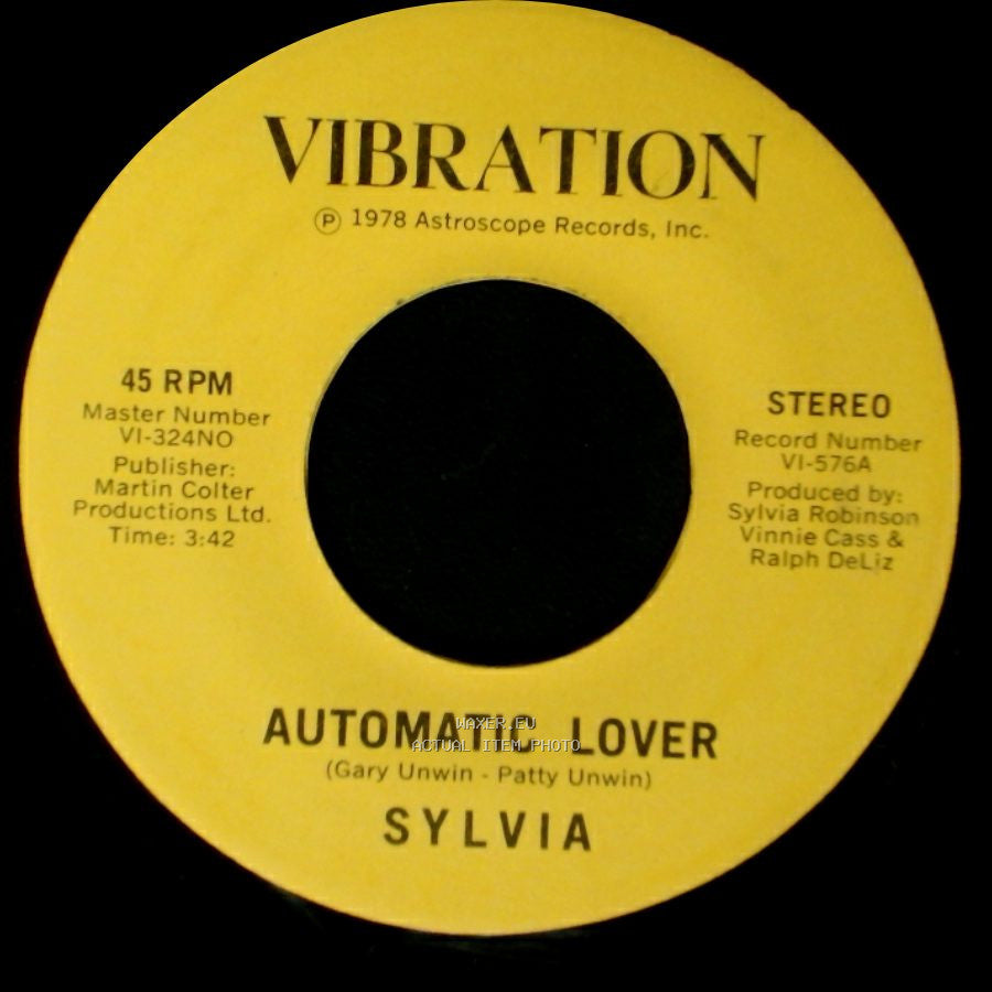 Sylvia - Stop Boy / Automatic Lover side A