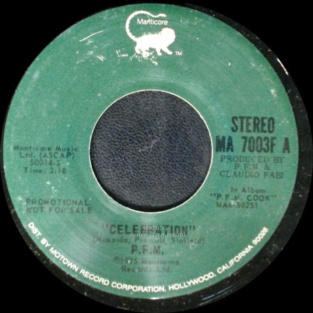 P.F.M. - Celebration / Celebration side B