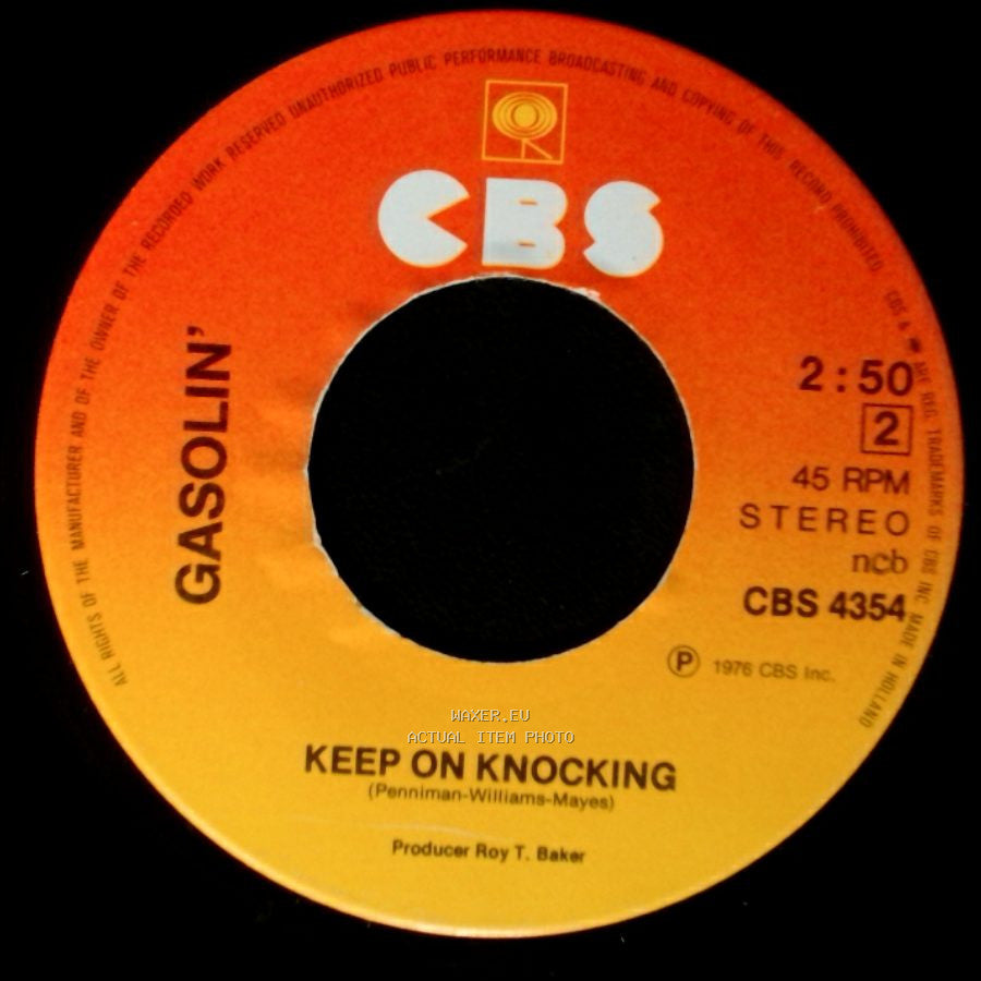 Gasolin' - Hva' Gør Vi Nu, Lille Du? / Keep On Knocking side B