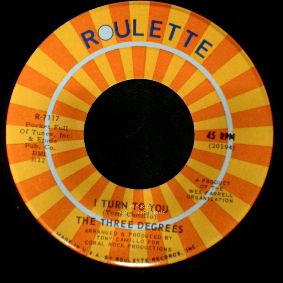 The Three Degrees - I Turn To You / Trade Winds side A