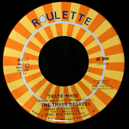 The Three Degrees - I Turn To You / Trade Winds side B