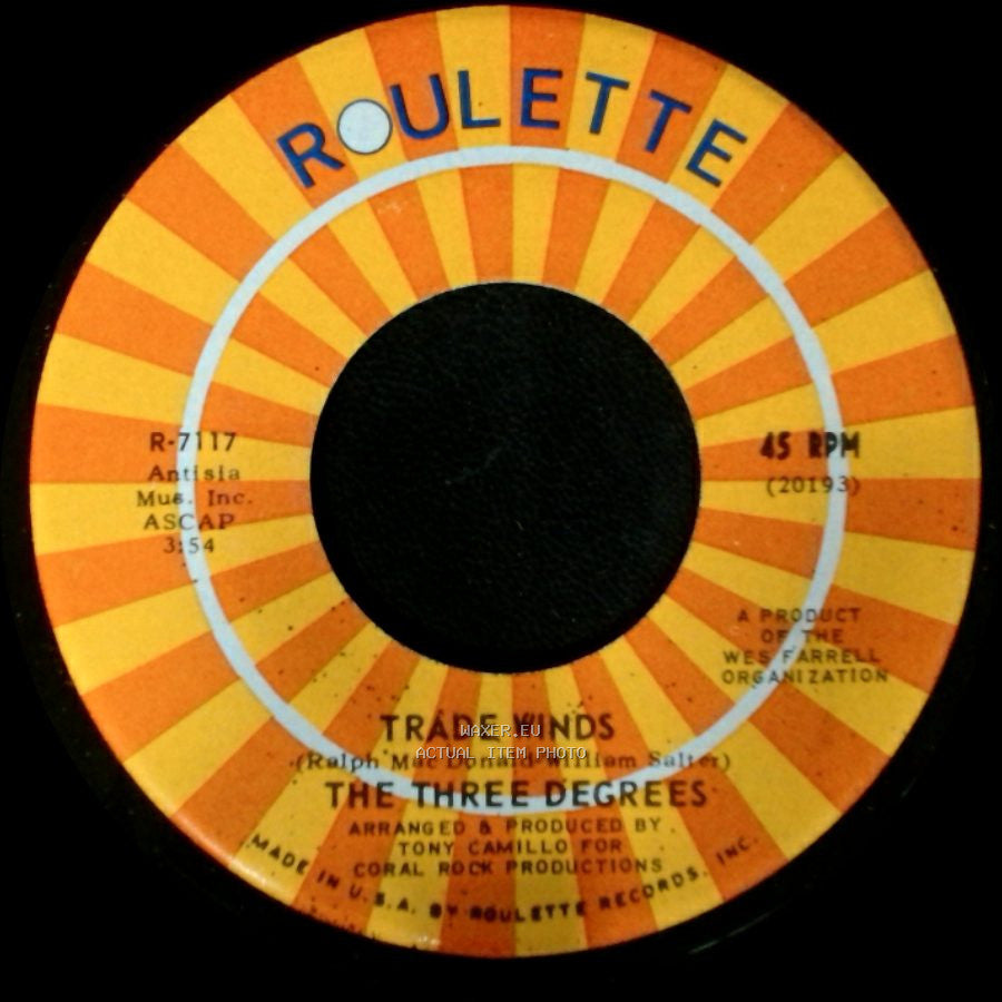 The Three Degrees - I Turn To You / Trade Winds side A