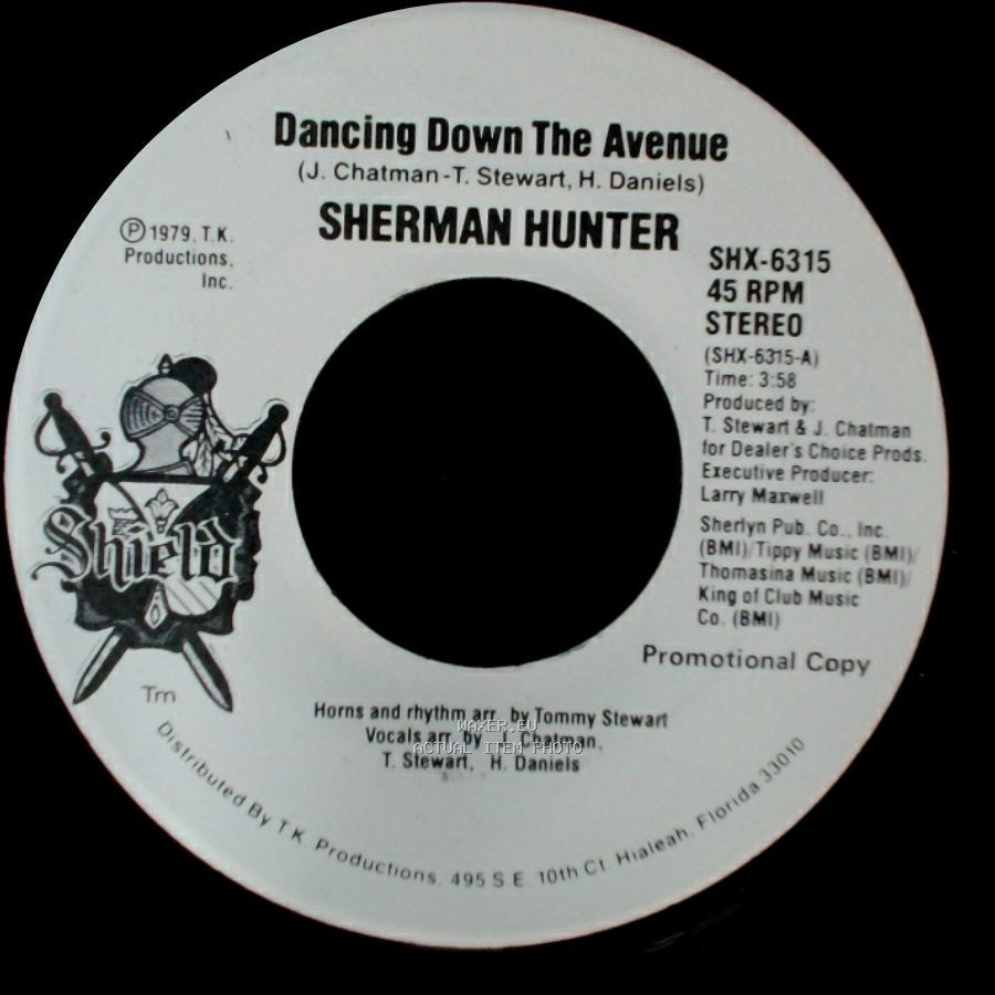 Sherman Hunter - Dancing Down The Avenue / Dancing Down The Avenue side B