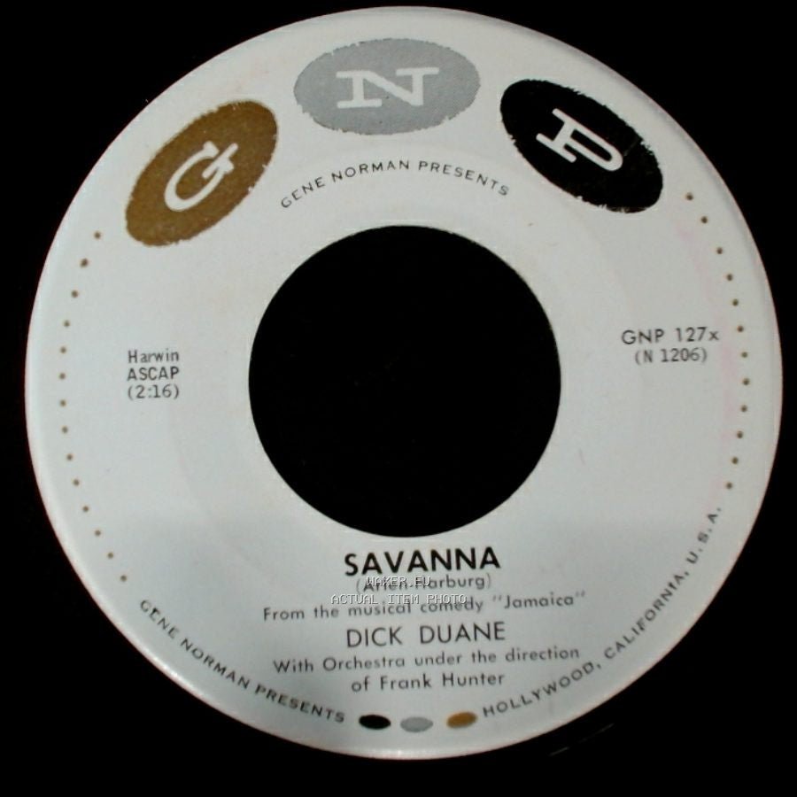 Dick Duane - Savanna / What Good Does It Do side A