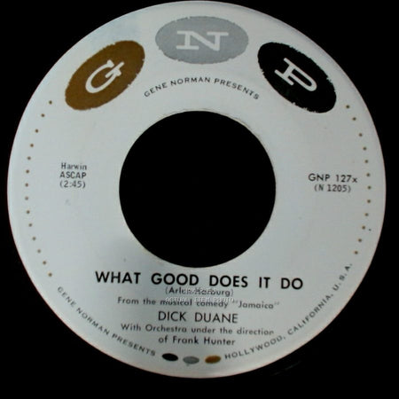 Dick Duane - Savanna / What Good Does It Do side B