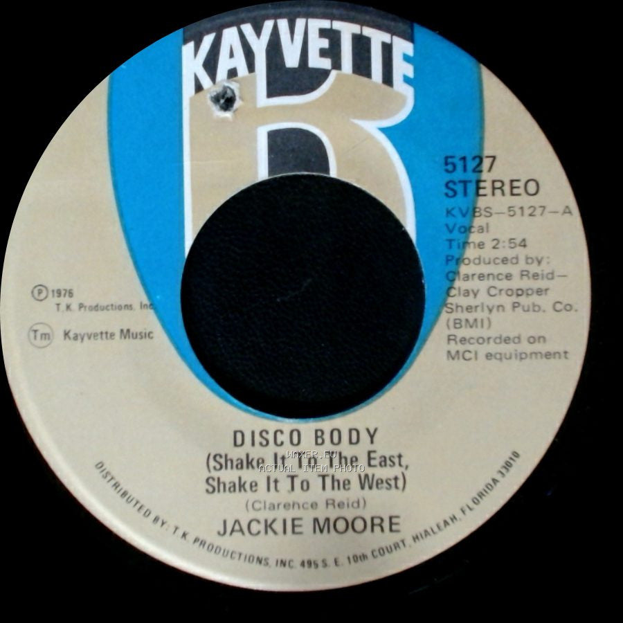 Jackie Moore - Tired Of Hiding / Disco Body (Shake It To The East, Shake It To The West) side A