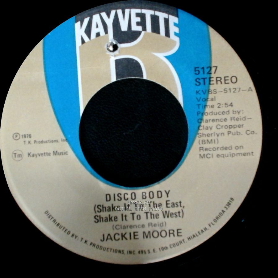 Jackie Moore - Tired Of Hiding / Disco Body (Shake It To The East, Shake It To The West) side A