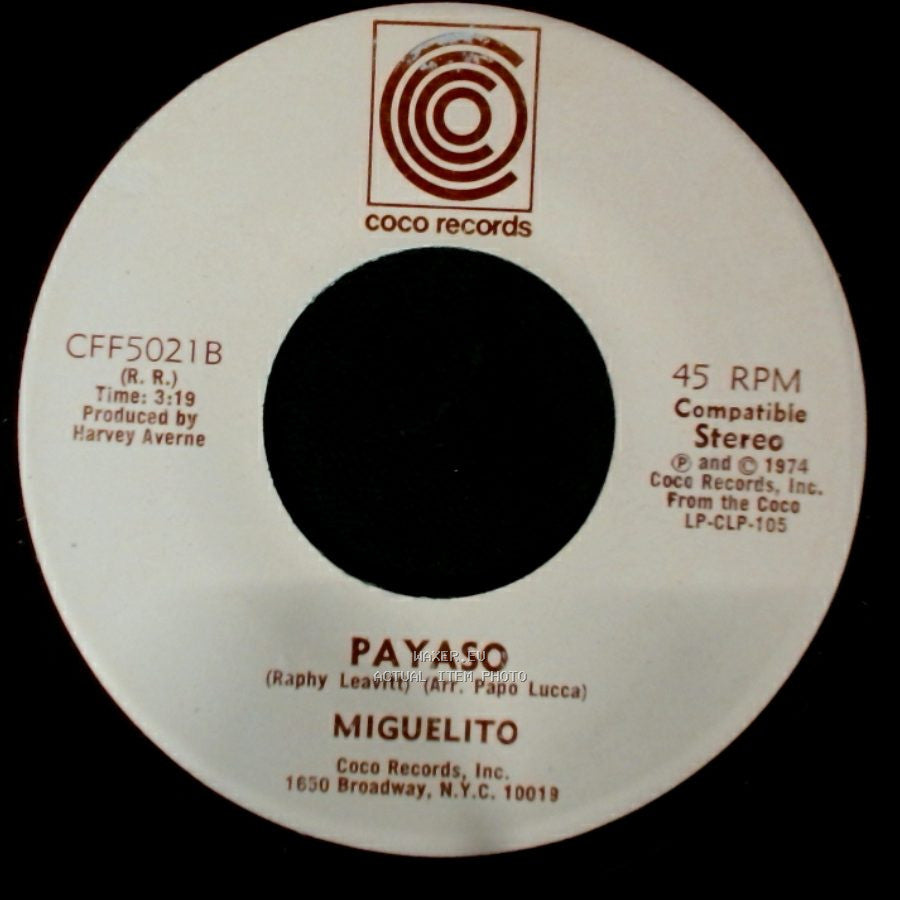 Miguelito - Payaso / Miguelin side A