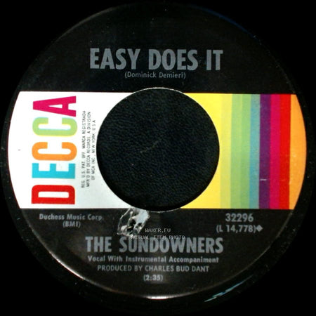 The Sundowners - Easy Does It / Sunny Day People side A