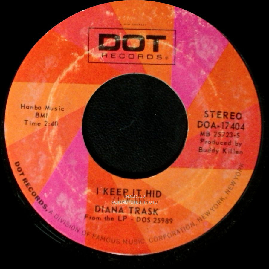 Diana Trask - I Keep It Hid / We've Got To Work It Out Between Us side A