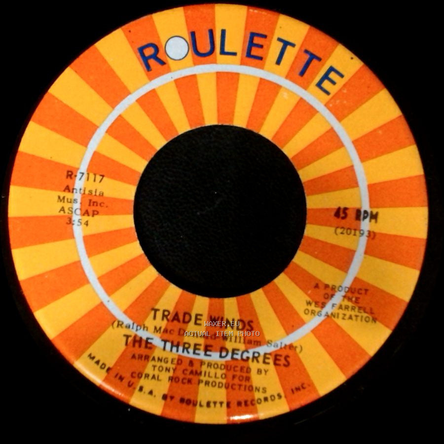 The Three Degrees - I Turn To You / Trade Winds side A