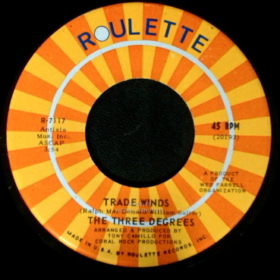 The Three Degrees - I Turn To You / Trade Winds side A