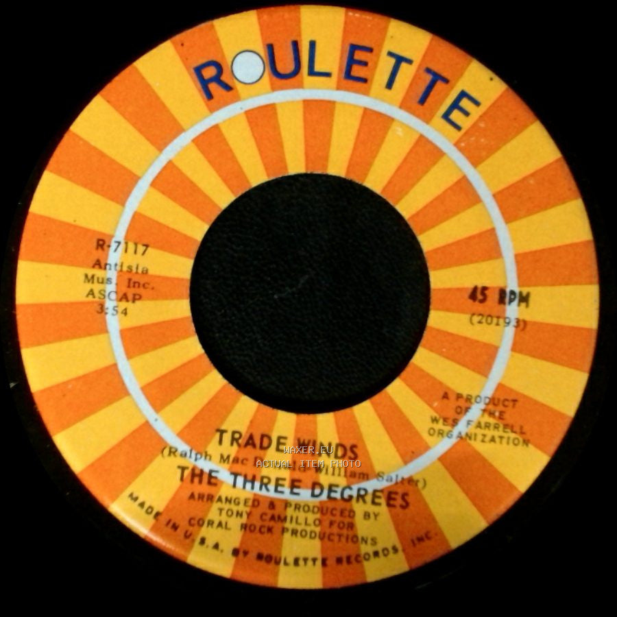 The Three Degrees - I Turn To You / Trade Winds side B