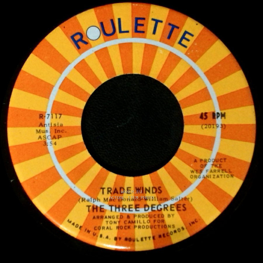 The Three Degrees - I Turn To You / Trade Winds side A