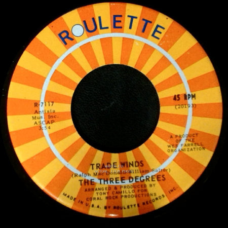 The Three Degrees - I Turn To You / Trade Winds side A