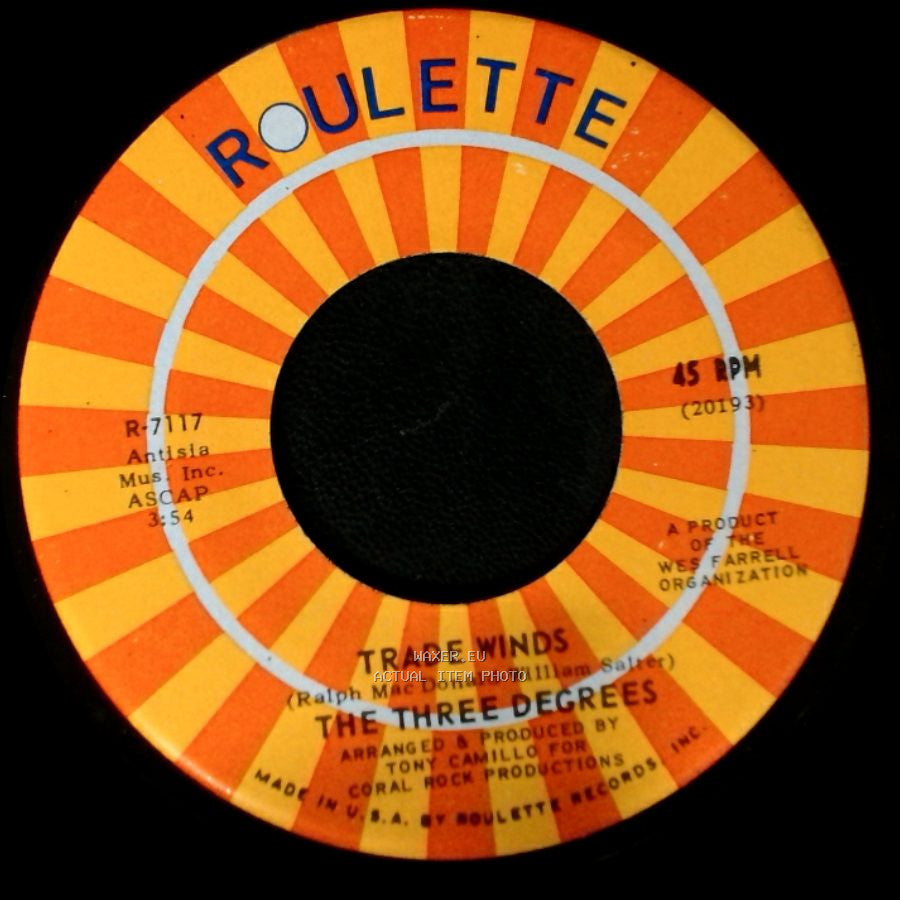 The Three Degrees - I Turn To You / Trade Winds side A