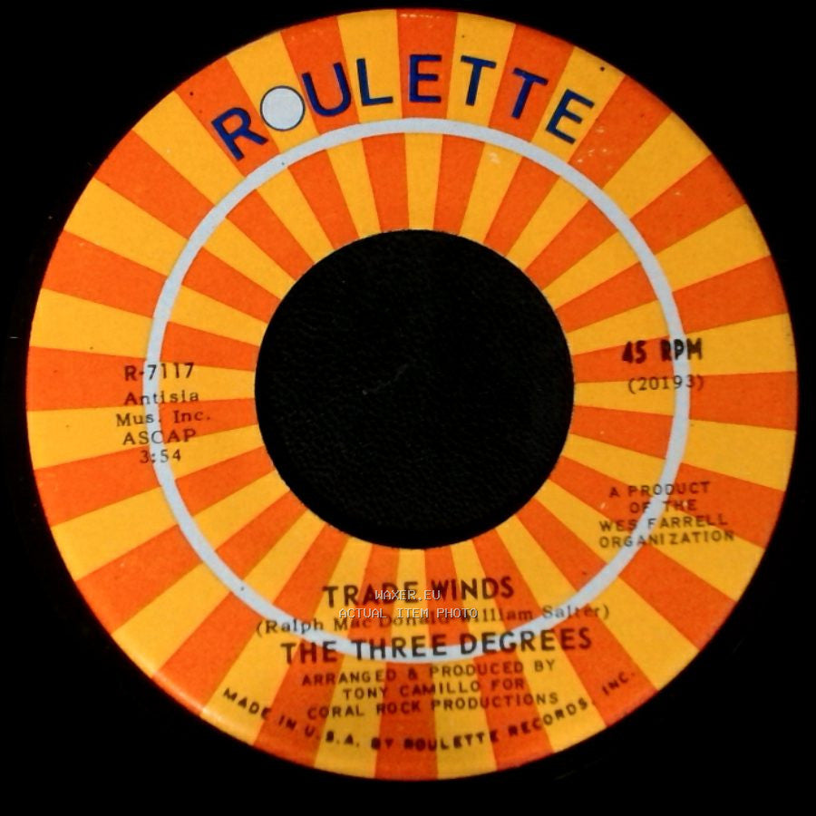 The Three Degrees - I Turn To You / Trade Winds side A