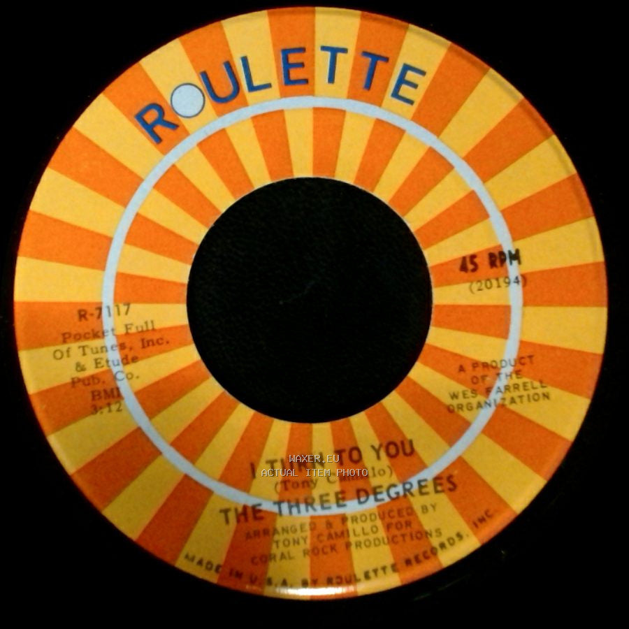 The Three Degrees - I Turn To You / Trade Winds side B