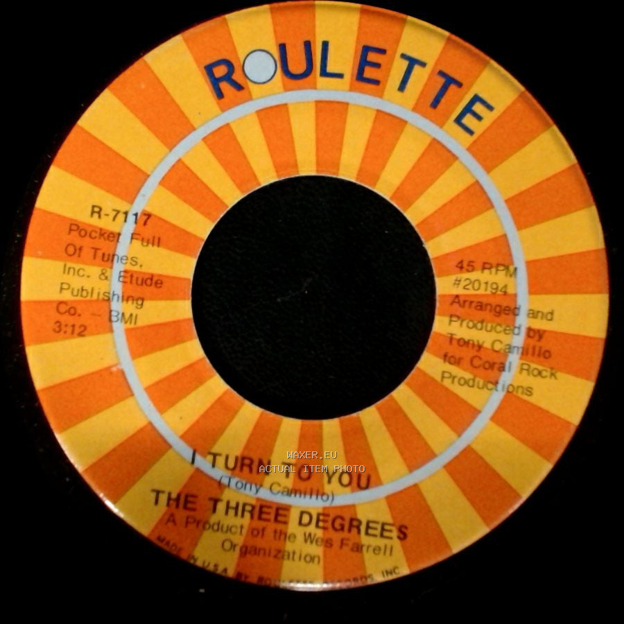 The Three Degrees - I Turn To You / Trade Winds side B