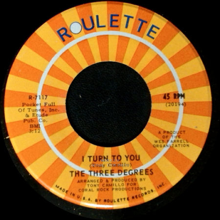 The Three Degrees - I Turn To You / Trade Winds side A