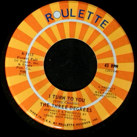 The Three Degrees - I Turn To You / Trade Winds side A