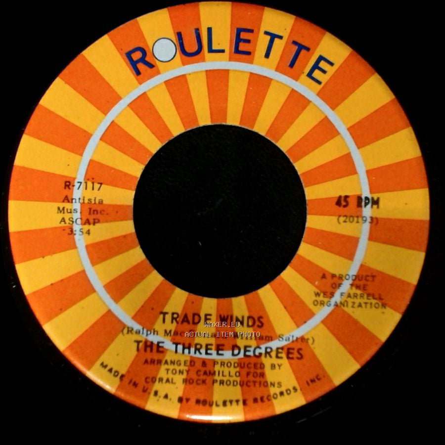 The Three Degrees - I Turn To You / Trade Winds side A