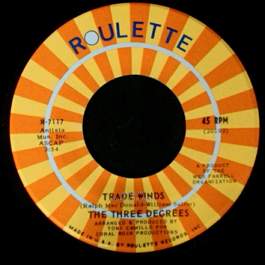 The Three Degrees - I Turn To You / Trade Winds side A