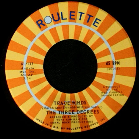 The Three Degrees - I Turn To You / Trade Winds side A
