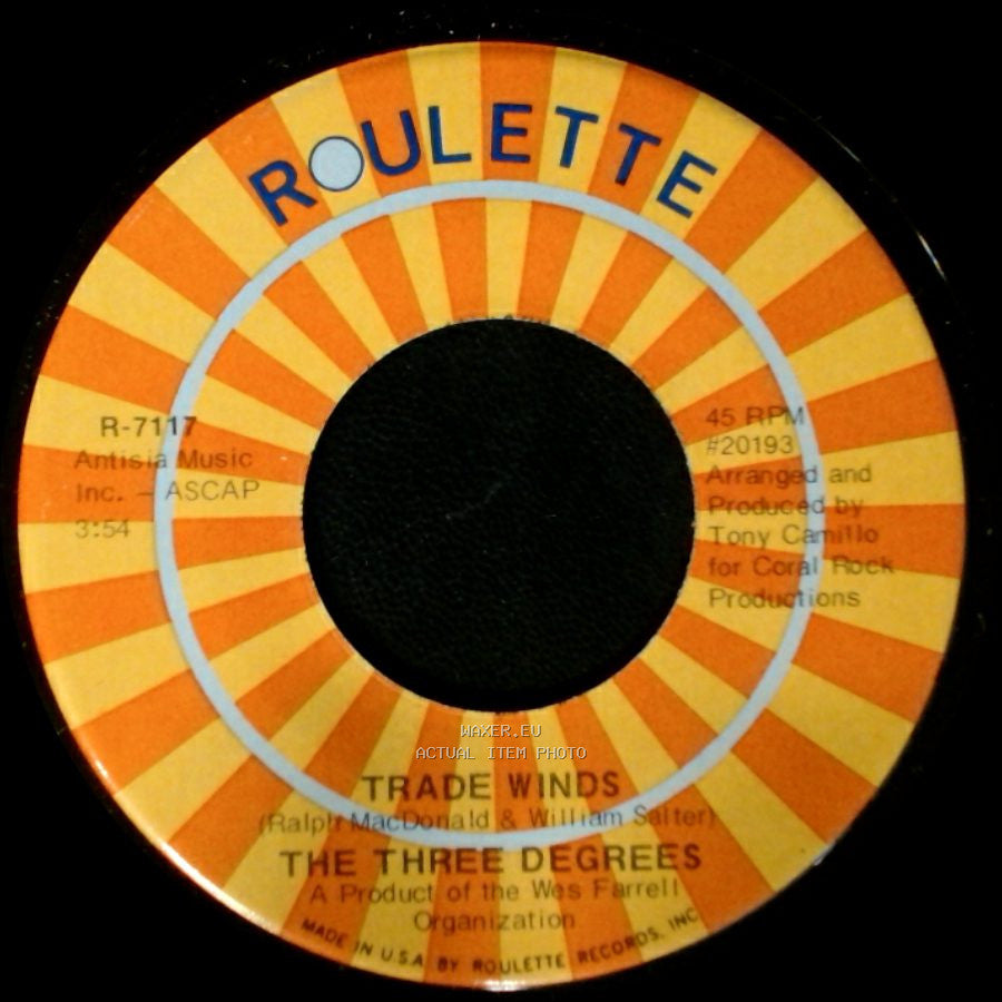 The Three Degrees - I Turn To You / Trade Winds side B
