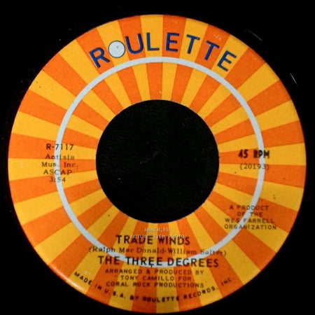 The Three Degrees - I Turn To You / Trade Winds side A
