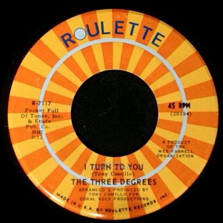 The Three Degrees - I Turn To You / Trade Winds side B