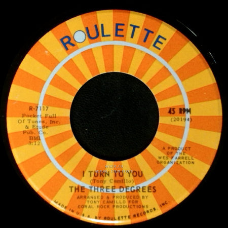 The Three Degrees - I Turn To You / Trade Winds side B