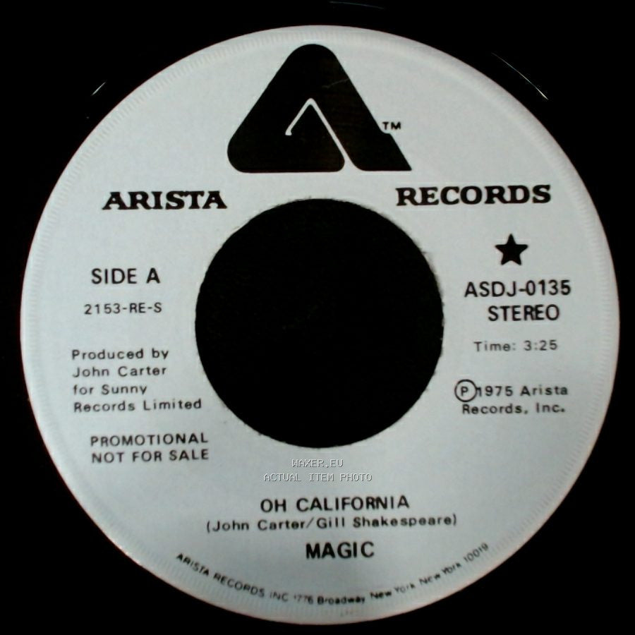 Magic - Oh California / Oh California side B