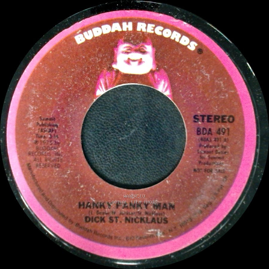 Dick St. Nicklaus - Hank's Panky Man / Hanky Panky Man side A