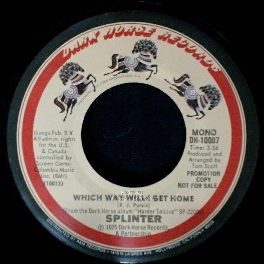 Splinter - Which Way Will I Get Home / Which Way Will I Get Home side B