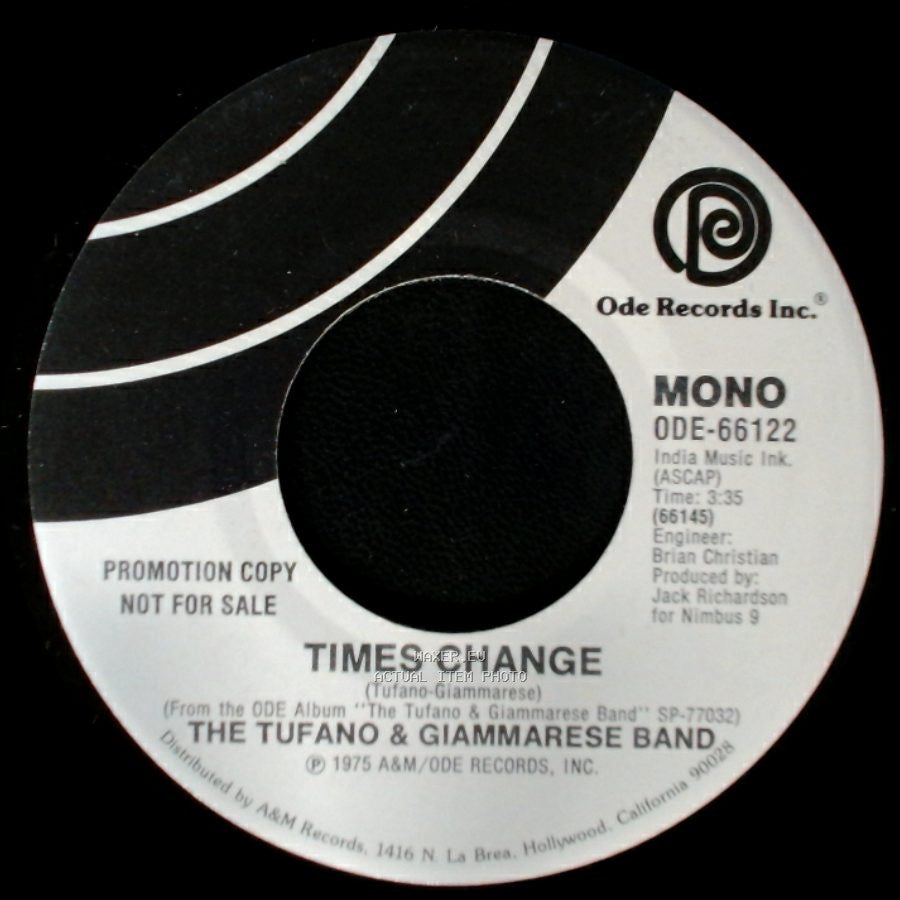 The Tufano & Giammarese Band - Times Change / Times Change side A