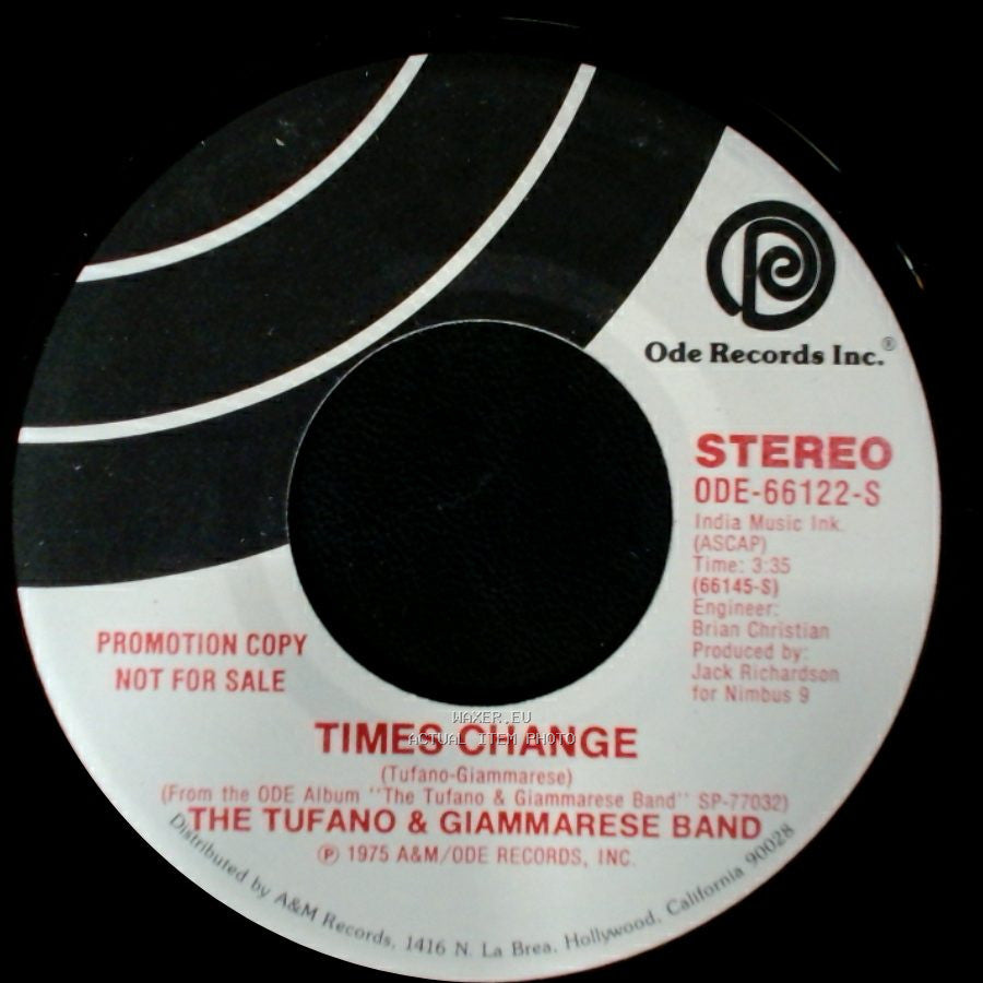 The Tufano & Giammarese Band - Times Change / Times Change side A