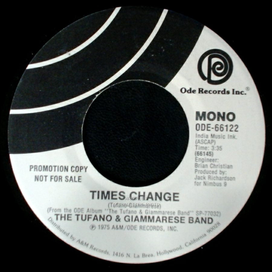 The Tufano & Giammarese Band - Times Change / Times Change side A