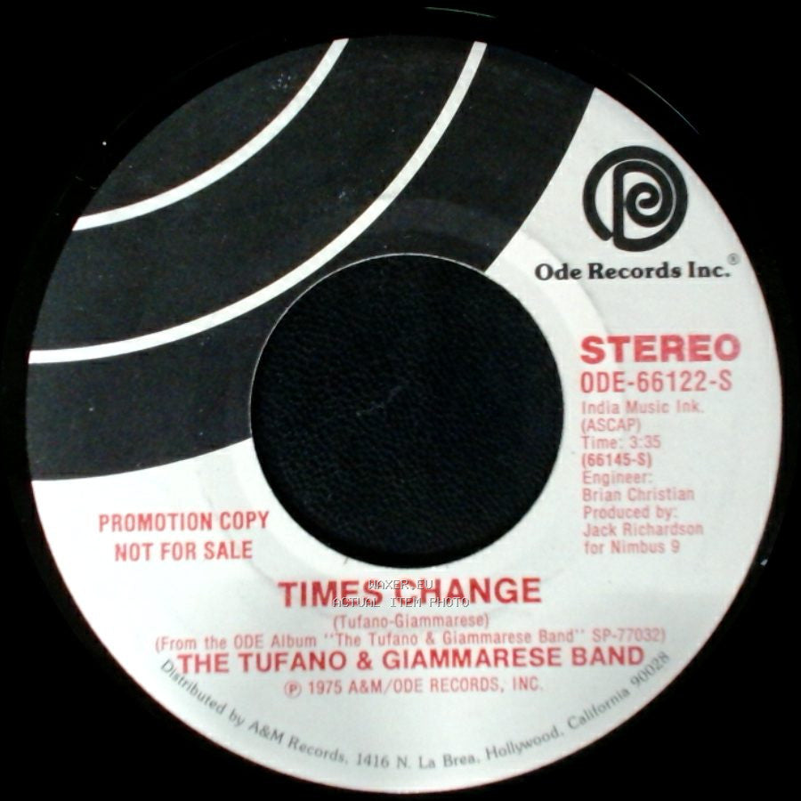 The Tufano & Giammarese Band - Times Change / Times Change side B