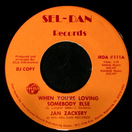 Jan Zackery - When You're Loving Somebody Else / When You're Loving Somebody Else side B