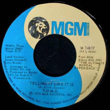T.U.M.E. - Telling It Like It Is / You're Not Him side A