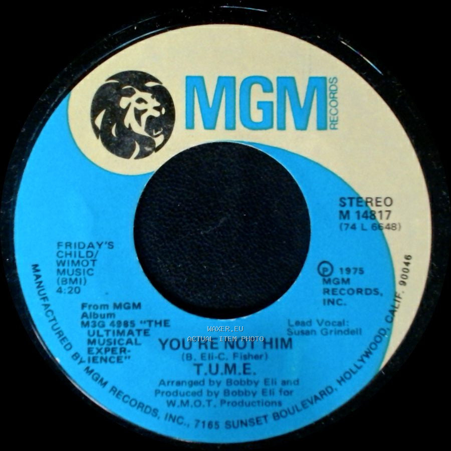 T.U.M.E. - Telling It Like It Is / You're Not Him side A