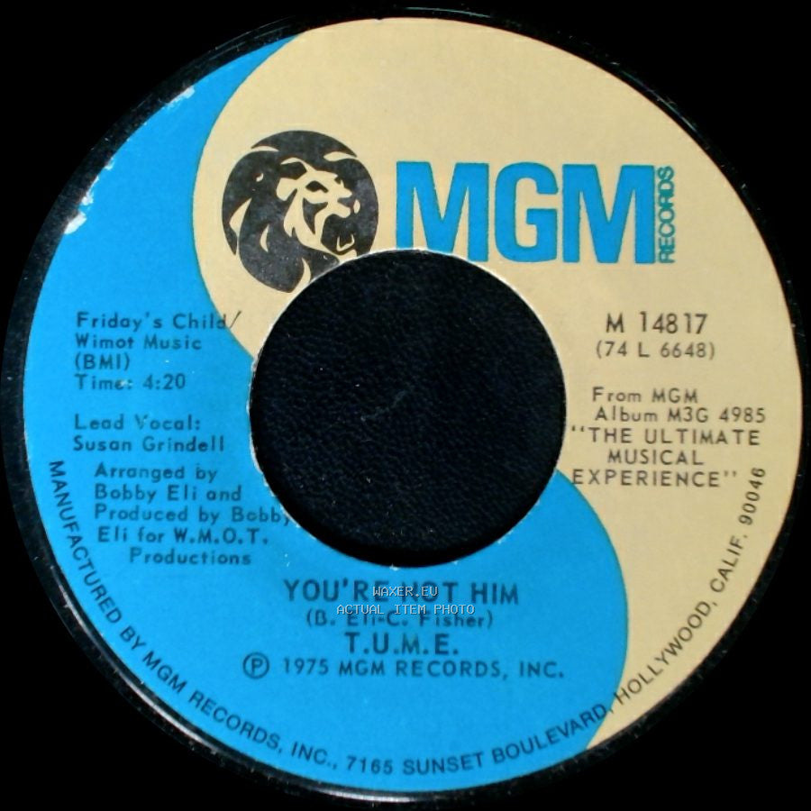 T.U.M.E. - Telling It Like It Is / You're Not Him side A