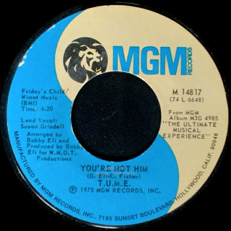 T.U.M.E. - Telling It Like It Is / You're Not Him side A