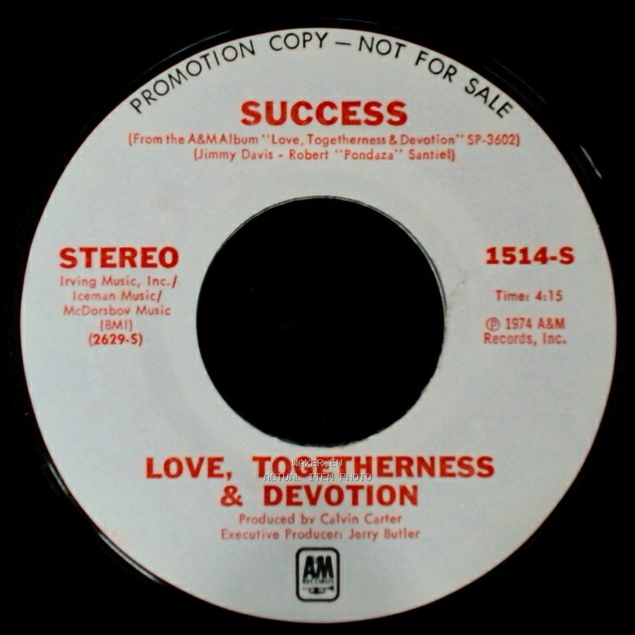 Success - Love, Togetherness & Devotion / Love, Togetherness & Devotion side A